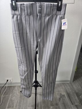 Russell Athletic Gray Pinstripe Baseball Pants